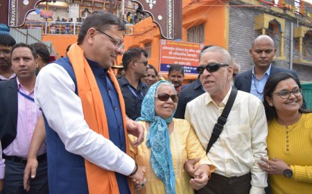 मुख्यमंत्री ने बदरीनाथ पहुंचकर  यात्रा व्यवस्थाओं का किया स्थलीय निरीक्षण