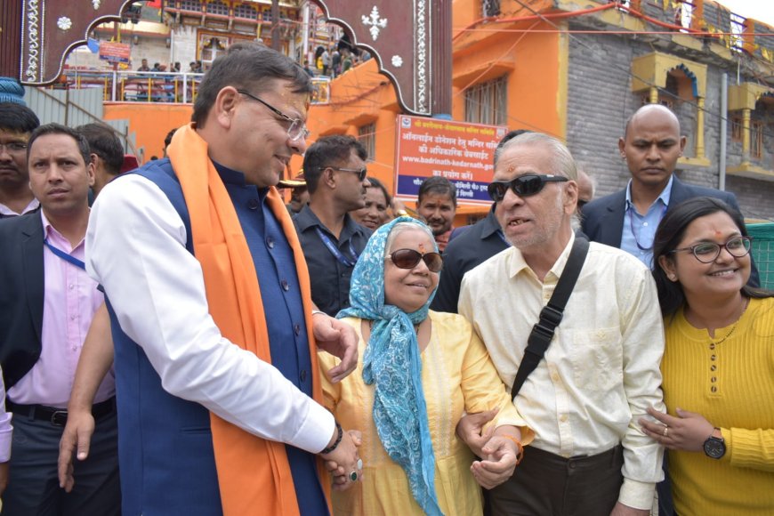 मुख्यमंत्री ने बदरीनाथ पहुंचकर यात्रा व्यवस्थाओं का किया स्थलीय निरीक्षण