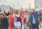 भाजपा मेयर प्रत्याशी सौरभ थपलियाल ने धर्मपुर क्षेत्र के विभिन्न वार्डों में की जनसभा और रोड शो