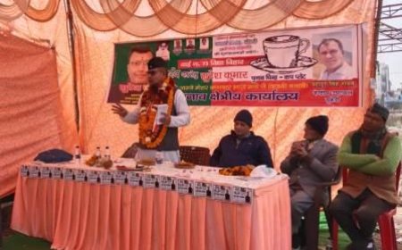 विद्या विहार कालोनी में यूकेडी ने किया चुनाव क्षेत्रीय कार्यालय शुभारम्भ