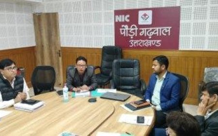 पौड़ीः अर्द्धकुम्भ मेले की तैयारियों को लेकर अपर जिलाधिकारी ने की बैठक