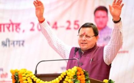 गढ़वालः सीएम धामी ने छात्रसंघ शुभारम्भ समारोह में किया प्रतिभाग