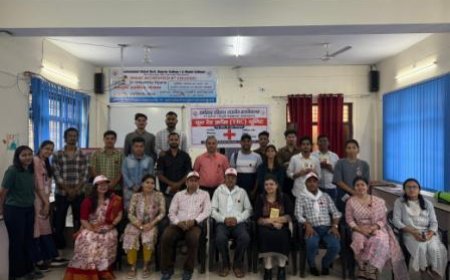 रेड क्रॉस दिवस पर महाविद्यालय में कार्यक्रम आयोजित