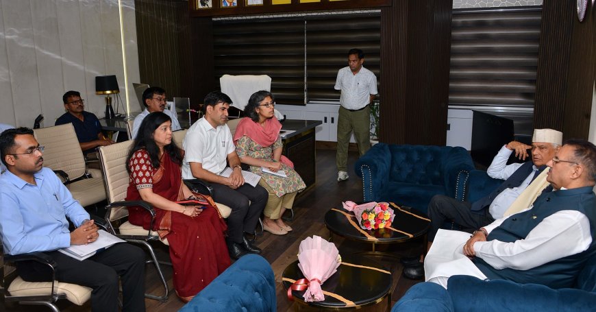 कैबिनेट मंत्री गणेश जोशी ने राजस्थान के कृषि मंत्री से की शिष्टाचार भेंट