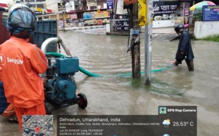 मूसलाधार बारिश से शहरी इलाकों में जलभराव