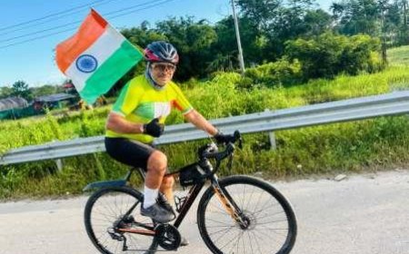 साईकिलिस्ट सोहन रावत महानिदेशक की प्रशस्ति डिस्क एवं पत्र से सम्मानित
