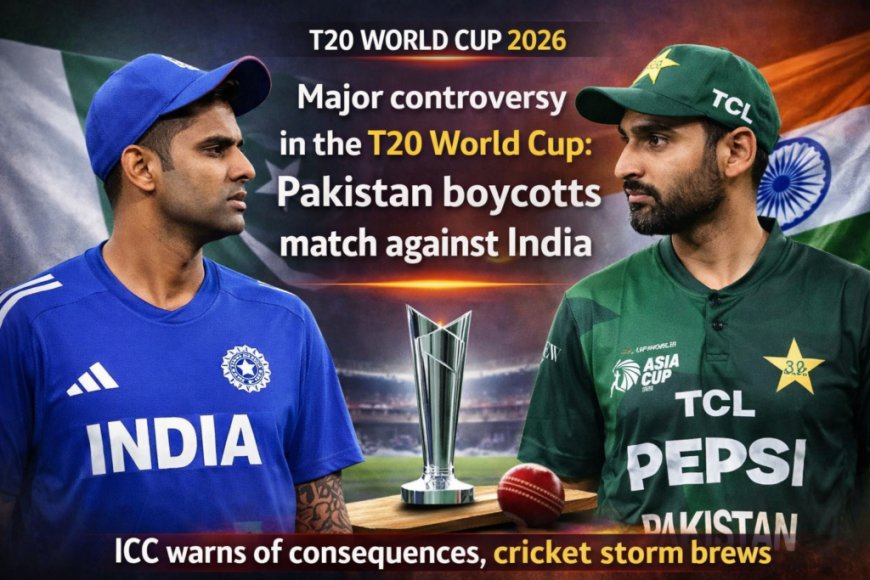 T20 वर्ल्ड कप में बड़ा विवाद: पाकिस्तान ने भारत मैच का किया बहिष्कार