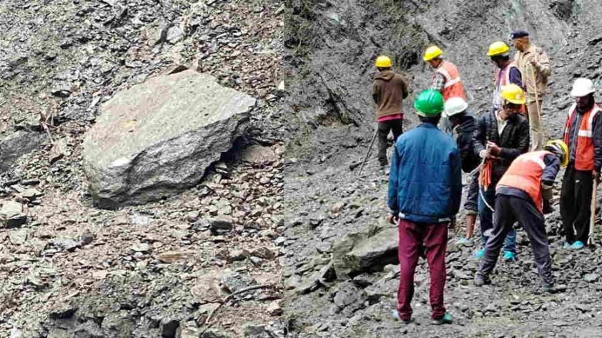 चीरबासा में मलबा-पत्थर गिरने से केदारनाथ पैदल मार्ग बंद, यात्रा रोकी गई