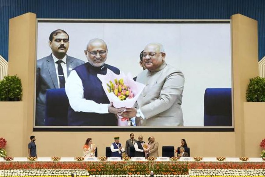 उपराष्ट्रपति बोले- राज्यों की मजबूती से बनेगा सशक्त भारत, कानूनी सुधारों में सहयोग पर जोर
